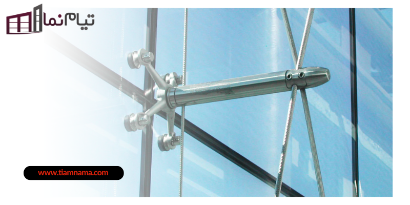 مراحل اجرای نمای اسپایدر کابلی